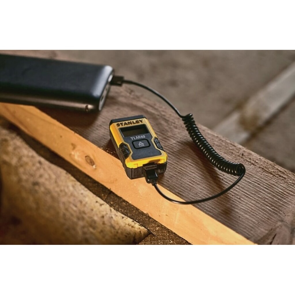 STANLEY Laserentfernungsmesser TLM 40, 12 m ± 6 mm, IP54 Produktabbildung Nr. 2: STANLEY Laserentfernungsmesser TLM 40, 12 m ± 6 mm, IP54