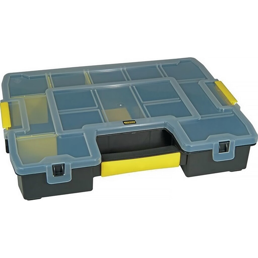STANLEY Sortimentskasten SortMaster Junior, B375xT292xH67mm, 14 Fächer Produktabbildung: STANLEY Sortimentskasten SortMaster Junior, B375xT292xH67mm, 14 Fächer