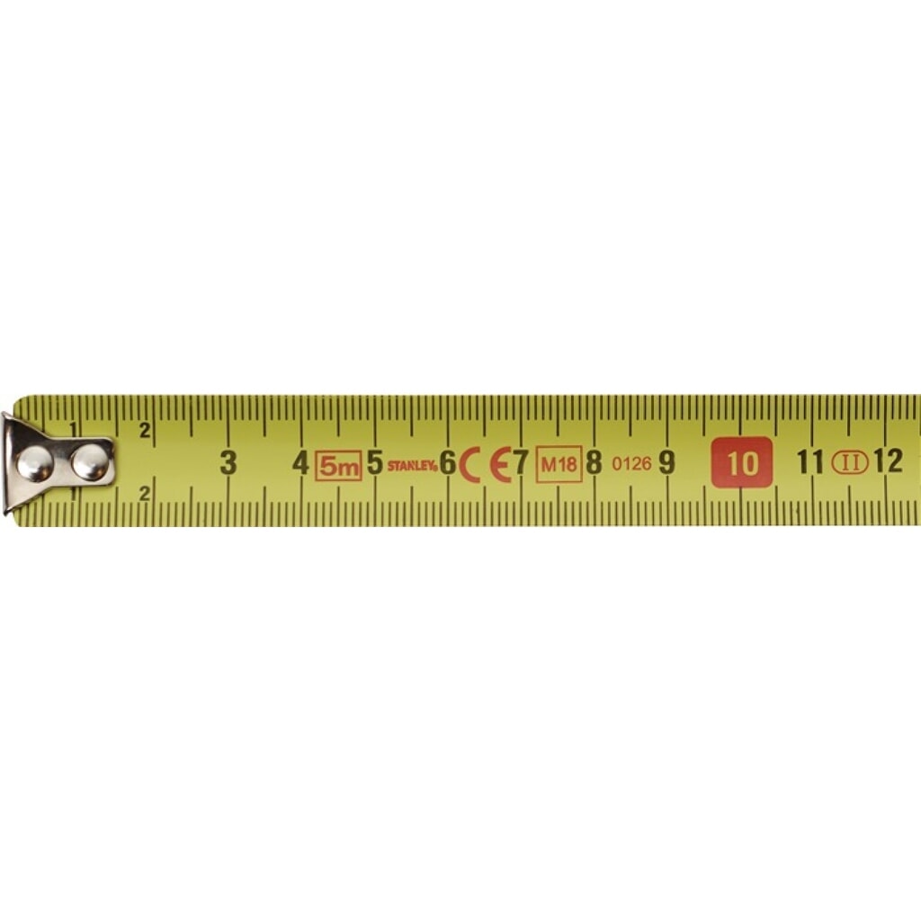 STANLEY Taschenrollbandmaß L.3m B.12,7mm mm/cm EG II Ku.Gürtelclip Produktabbildung Nr. 2: STANLEY Taschenrollbandmaß L.3m B.12,7mm mm/cm EG II Ku.Gürtelclip