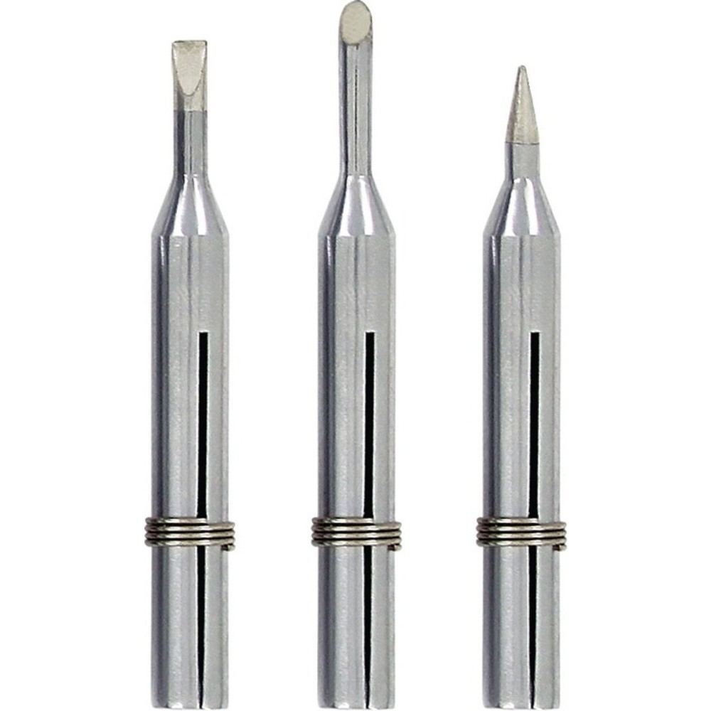 Produktabbildung: STANNOL Lötspitzenset LONG-LIFE 15W, angeschrägt/bleistiftspitz/meißelförmig, Breite 4 mm