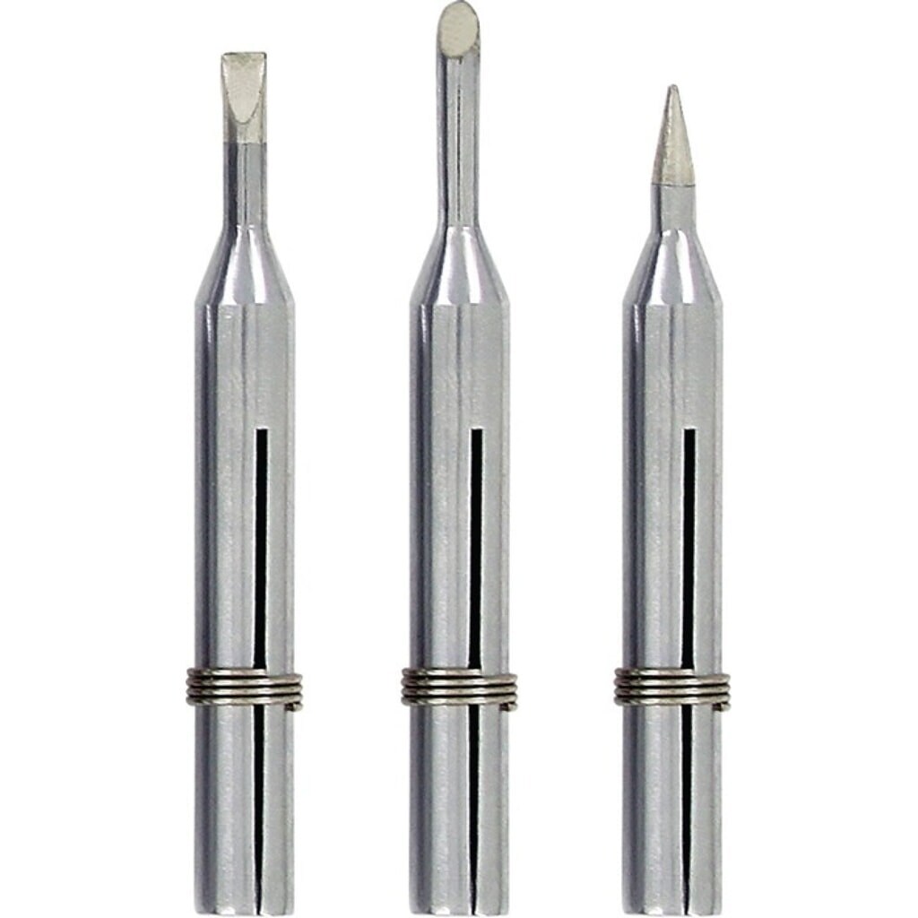STANNOL Lötspitzenset LONG-LIFE 15W, angeschrägt/bleistiftspitz/meißelförmig, Breite 4 mm Produktabbildung: STANNOL Lötspitzenset LONG-LIFE 15W, angeschrägt/bleistiftspitz/meißelförmig, Breite 4 mm