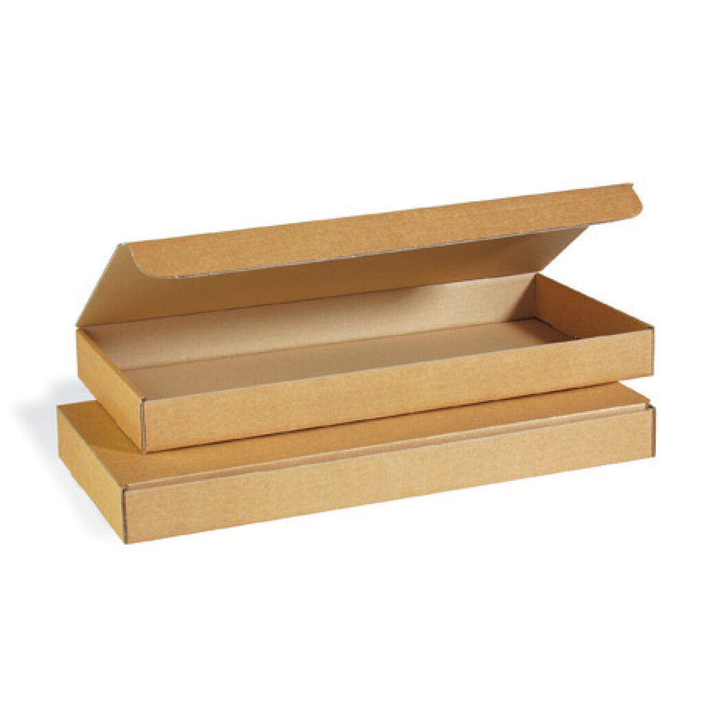 Stanzverpackung, braun, 500 x 240 x 48 mm, Fefco 0421, (Tastaturverpackung) Produktabbildung: Stanzverpackung, braun, 500 x 240 x 48 mm, Fefco 0421, (Tastaturverpackung)