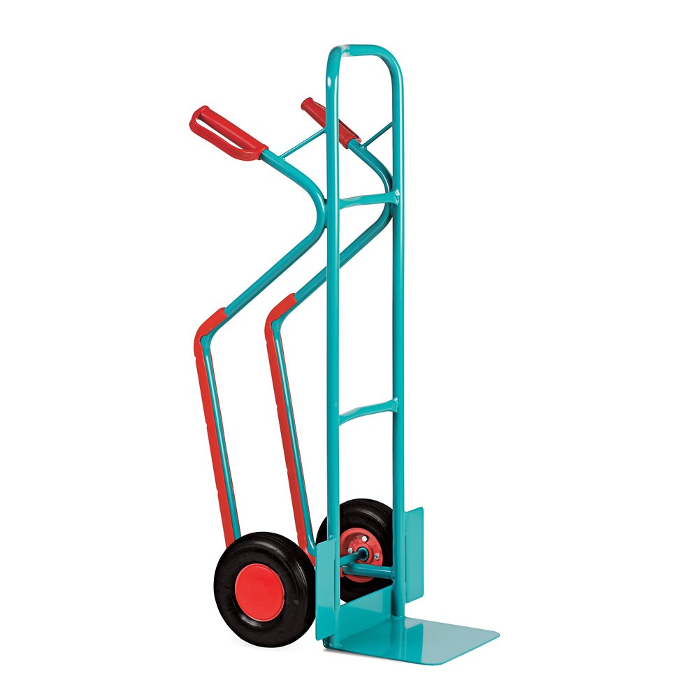 Produktabbildung Nr. 2: Stapelkarre Ameise®, Stahl, mit Gleitkufen, TK 250 kg, Schaufel BxT 320 x 250 mm, Vollgummi-Bereifung