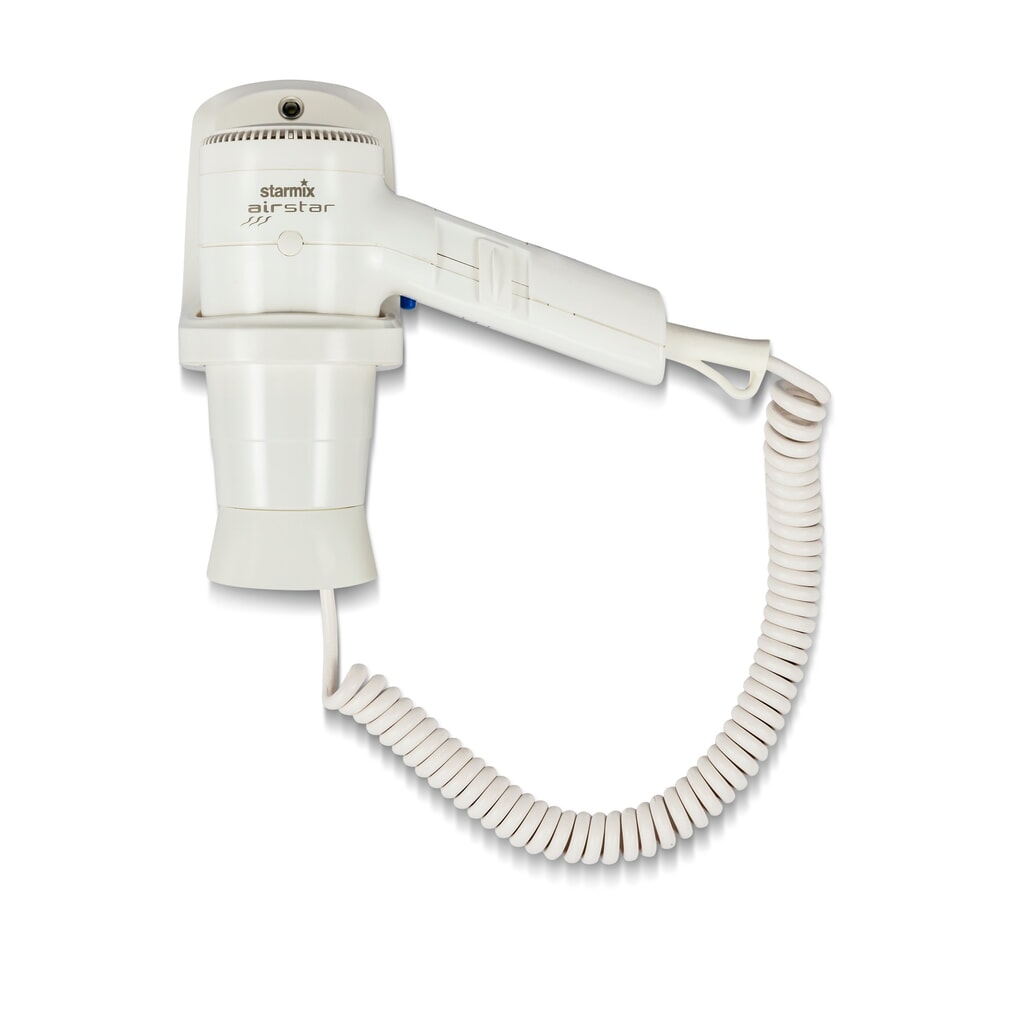 Produktabbildung: starmix Hand-Haartrockner HFTW 12, 1.200 W, inkl. Wandhalter, weiß