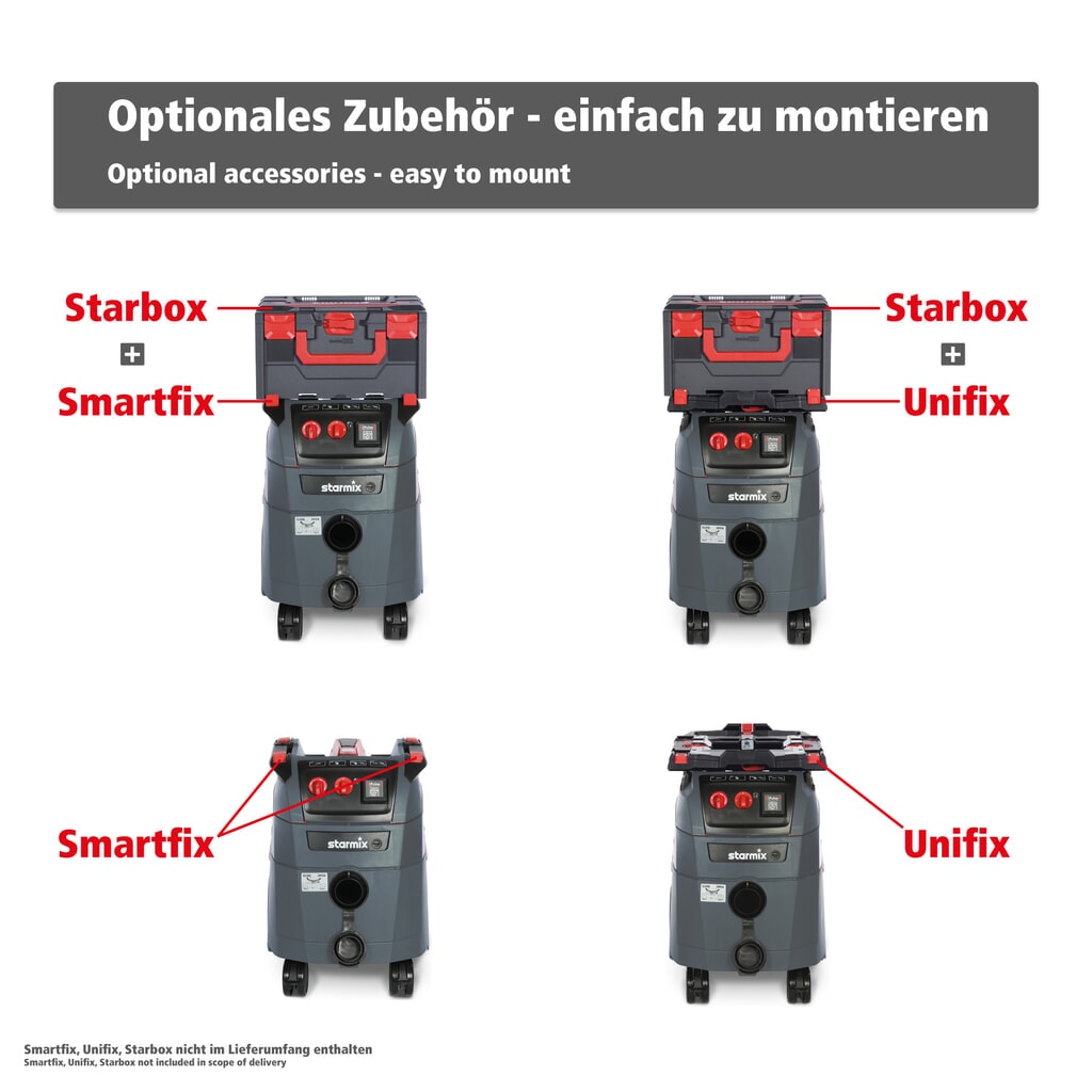 Produktabbildung Nr. 9: starmix Industriestaubsauger iPulse, Staubklasse M, 1.600 W, 35 l