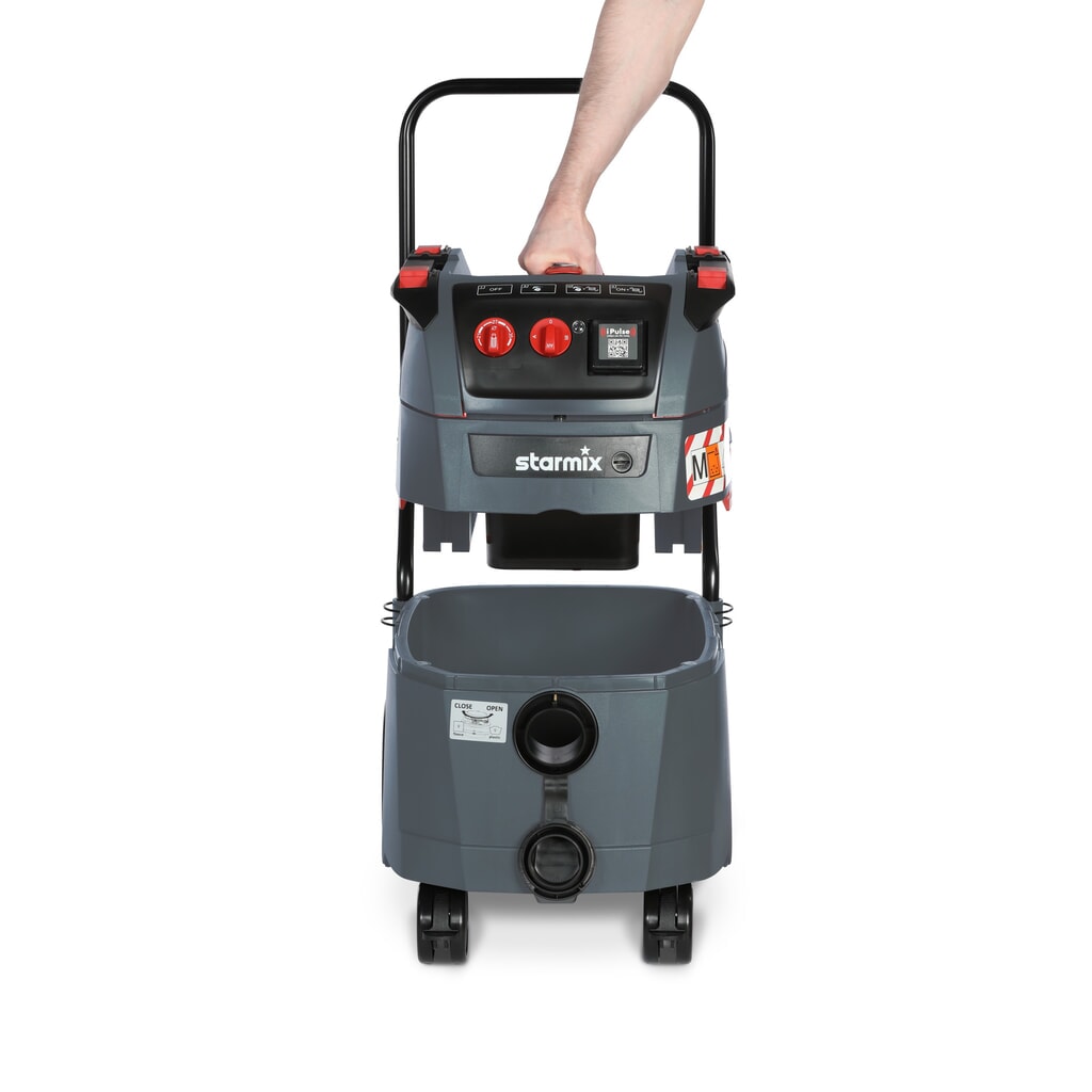 starmix Industriestaubsauger iPulse, Staubklasse M, Kippfahrgestell, 1.600 W, 35 l Produktabbildung Nr. 7: starmix Industriestaubsauger iPulse, Staubklasse M, Kippfahrgestell, 1.600 W, 35 l