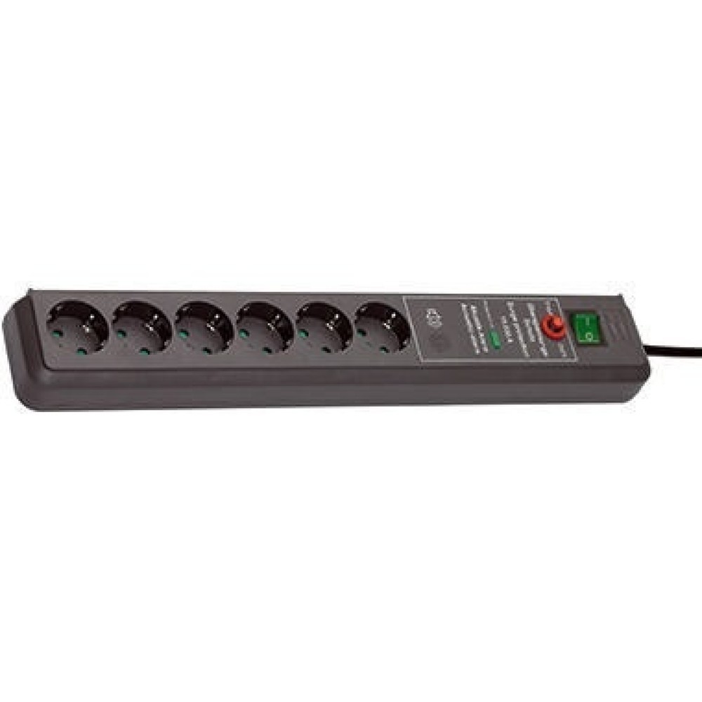 Produktabbildung: brennenstuhl Steckdosenleiste Secure-Tec 1159540376 6fach an