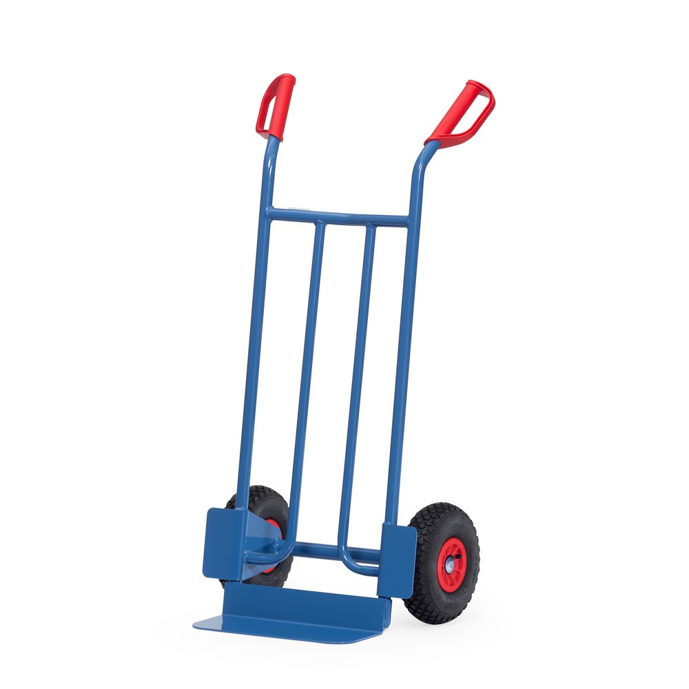 Product afbeelding: fetra® stapelkar, hoogte 1.150 mm, draagvermogen 250 kg, schep BxD 400 x 150 mm, eenvoudig, luchtbanden
