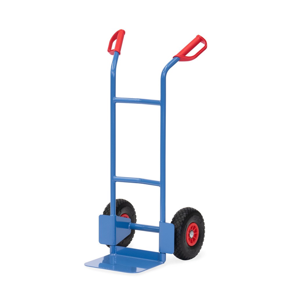Product afbeelding: fetra® stapelkar, hoogte 1.150 mm, draagvermogen 200 kg, schep BxD 320 x 250 mm, enkel, PU-banden