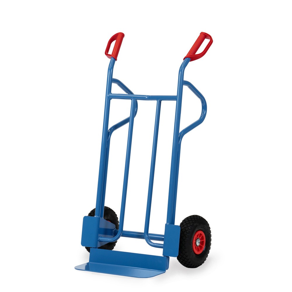 Productafbeelding nr. 1: fetra® stapelkar, hoogte 1.200 mm, draagvermogen 350 kg, schep BxD 450 x 150 mm, met opbergbeugels, PU-banden