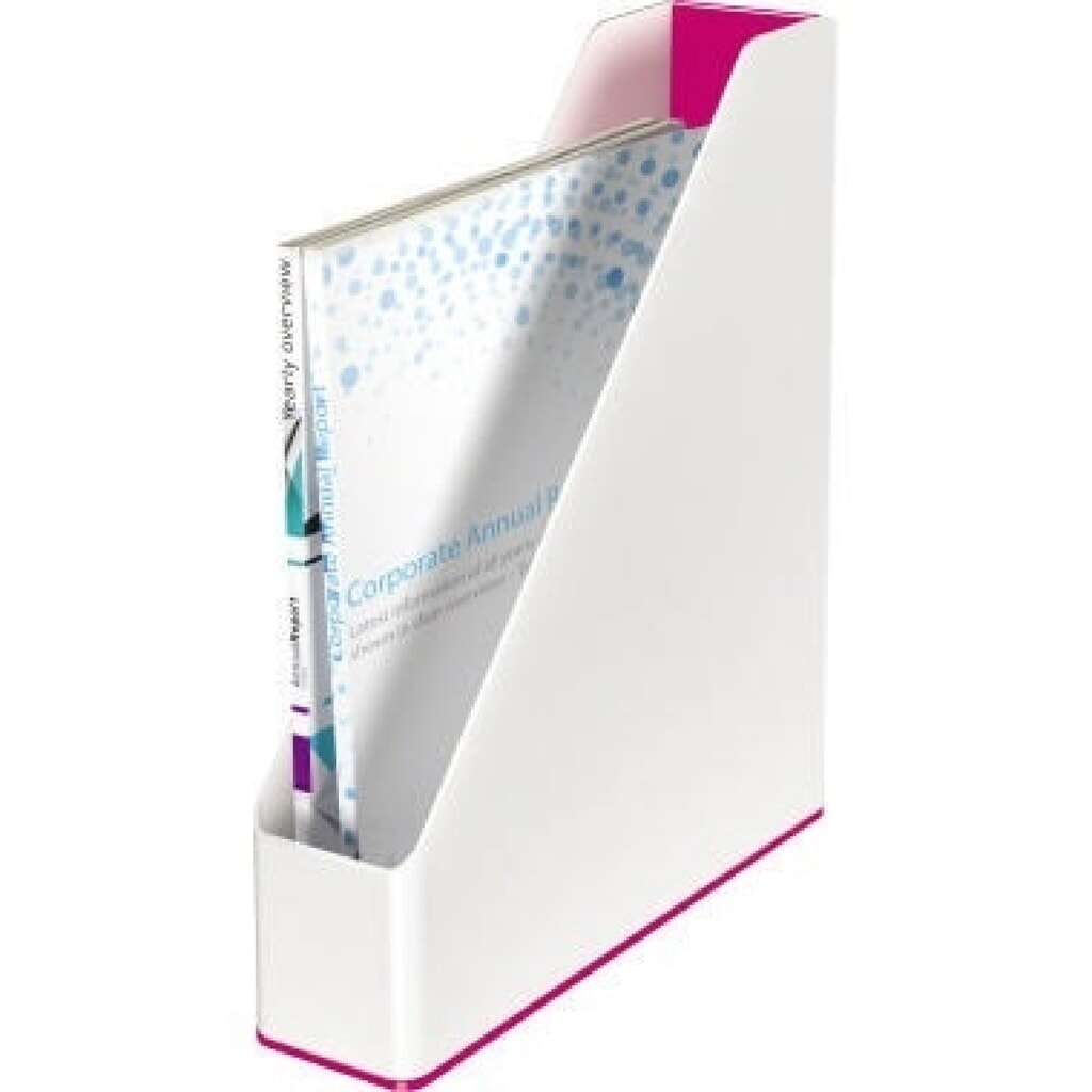 Produktabbildung: Leitz Stehsammler WOW 53621023 DIN A4 PS weiß/pink