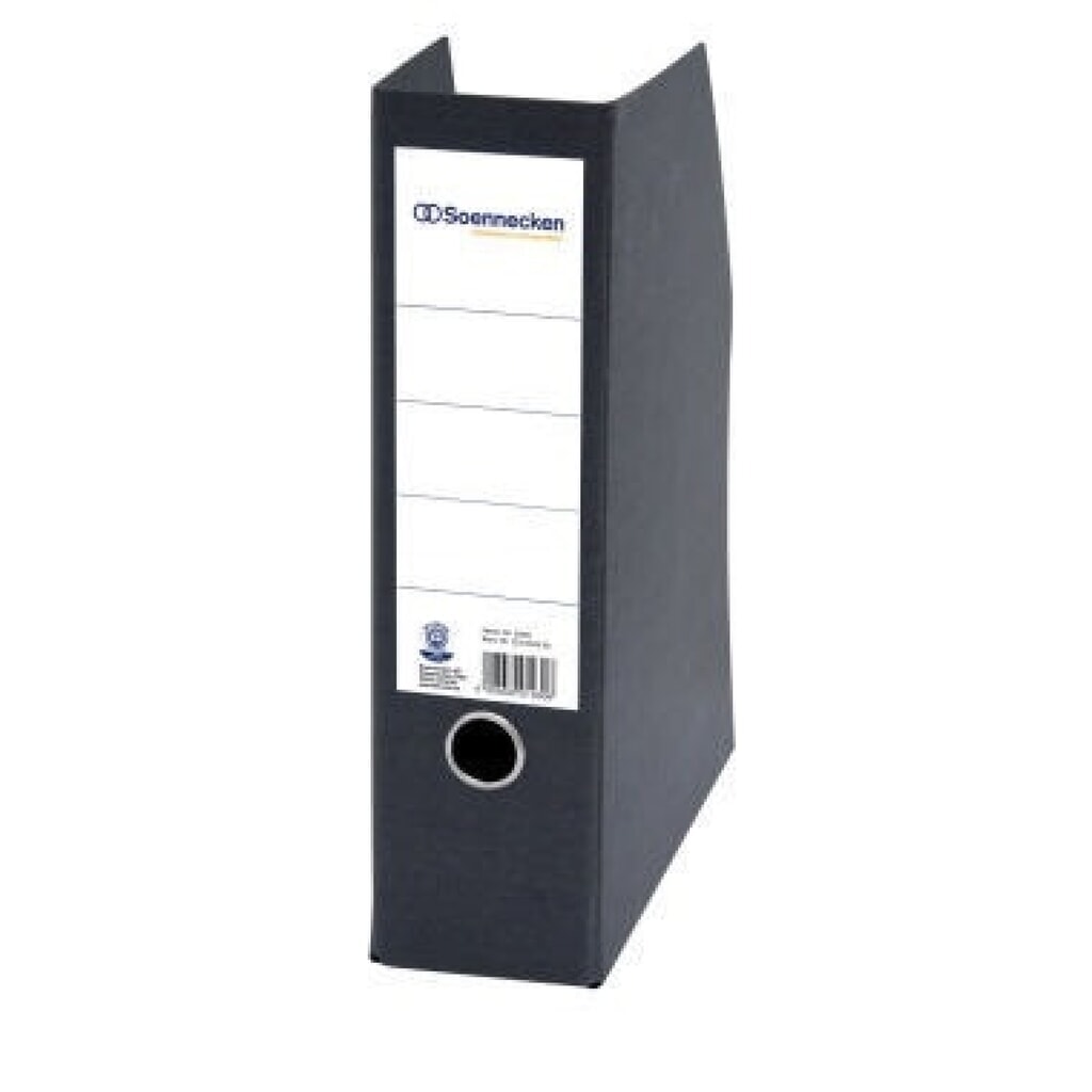 Soennecken Stehsammler 2000 DIN A4 hoch 85mm Hartpappe schwarz Produktabbildung: Soennecken Stehsammler 2000 DIN A4 hoch 85mm Hartpappe schwarz