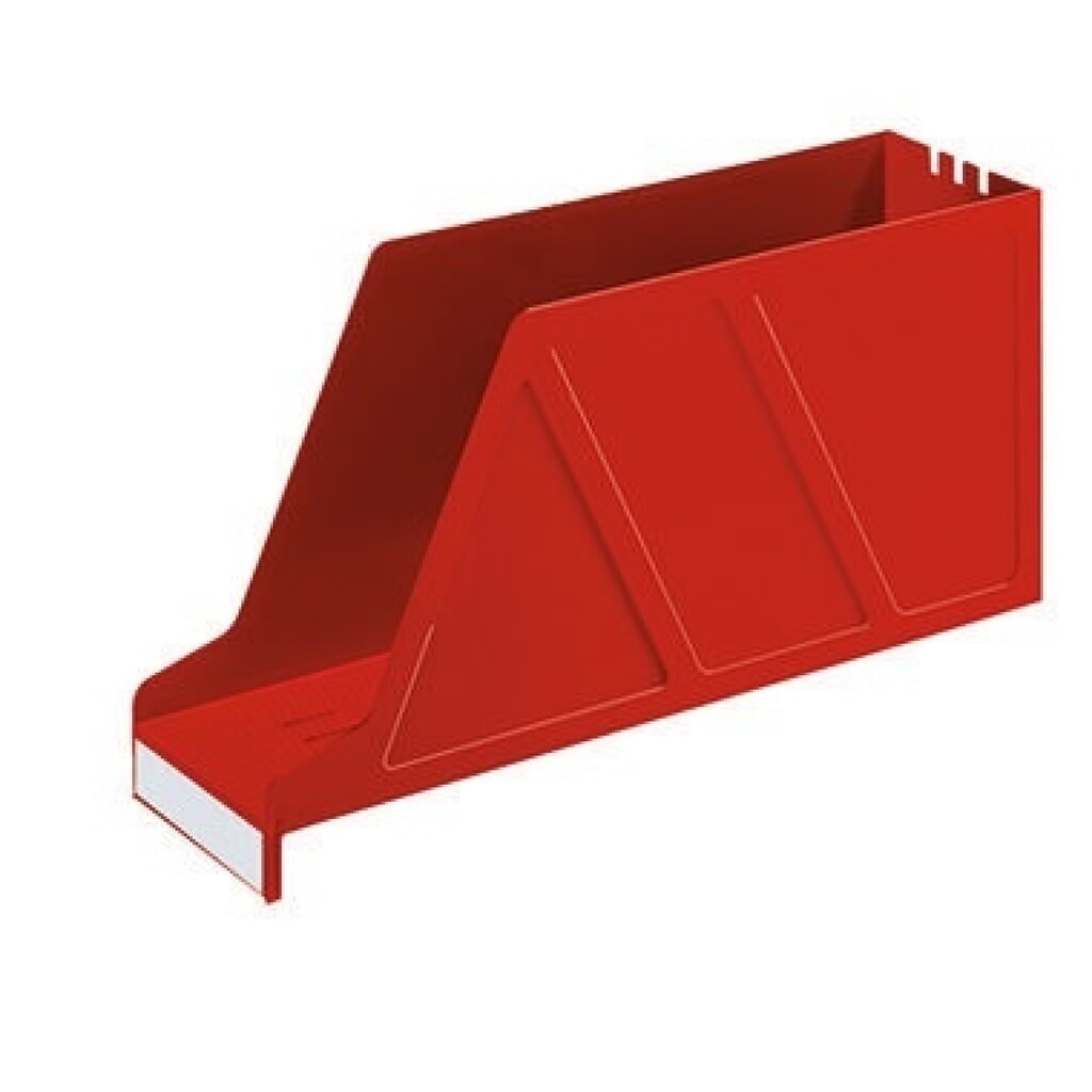 Leitz Stehsammler 24270025 DIN A4 97mm quer Polystyrol rot Produktabbildung: Leitz Stehsammler 24270025 DIN A4 97mm quer Polystyrol rot