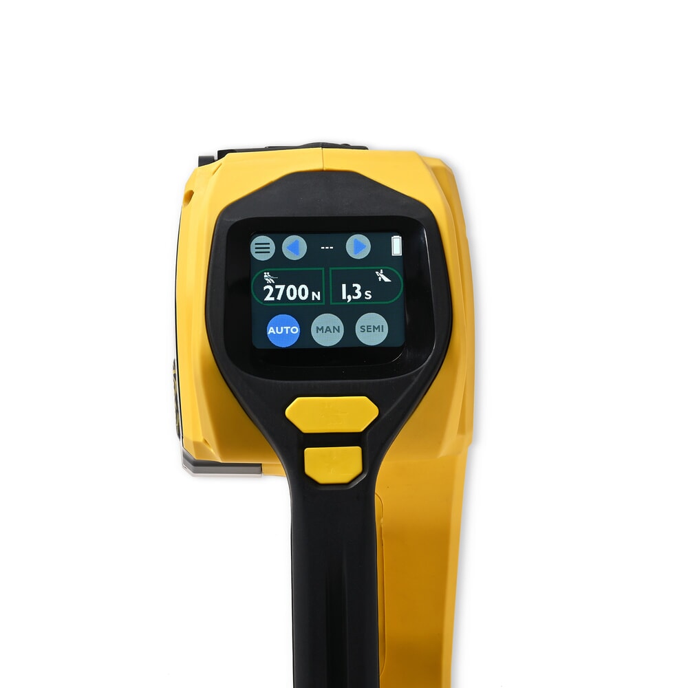Produktabbildung Nr. 8: Steinbock® Akku-Umreifungsgerät ViperMaxPro, TFT-Farbdisplay, inkl. 5,0 Ah Li-Ion-Akku, für Bandbreite 9 / 12 / 16 mm
