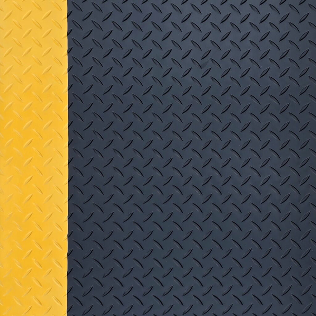 Steinbock® Anti-Ermüdungsmatte ErgoSoft Strong, Rautenprofil, 2-lagig, BxL 600 x 1.500 mm, schwarz/gelb Produktabbildung Nr. 3: Steinbock® Anti-Ermüdungsmatte ErgoSoft Strong, Rautenprofil, 2-lagig, BxL 600 x 1.500 mm, schwarz/gelb