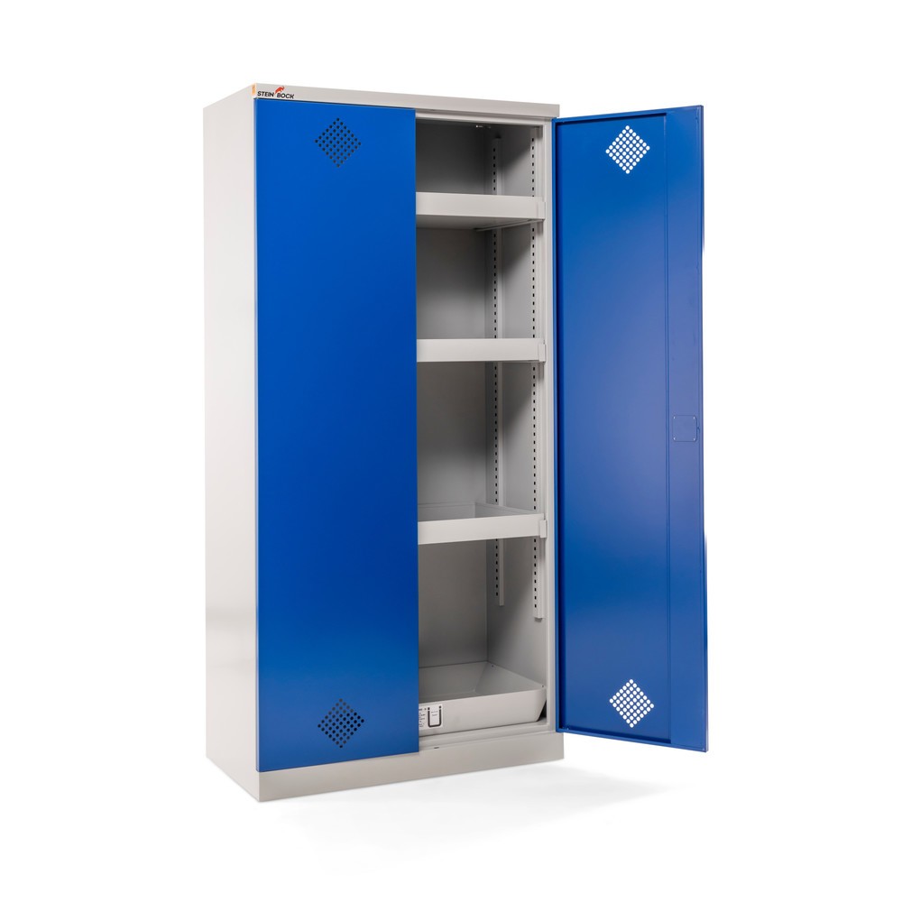 N° de l'image du produit 9 : Armoire à produits chimiques Steinbock® , 4 bacs de rétention au sol selon StawaR, haut. x larg. x prof. 1 950 x 950 x 500 mm