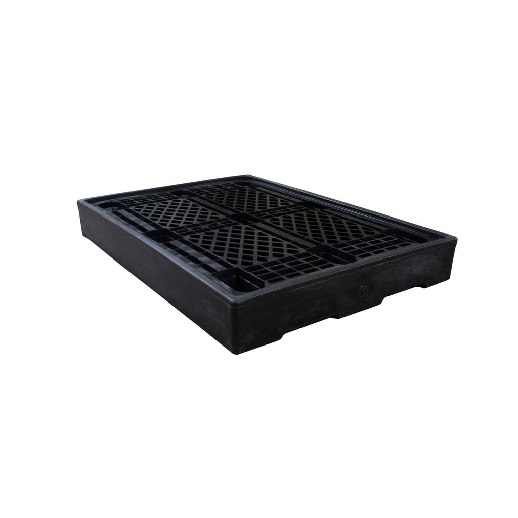 Steinbock® Auffangwanne ECO, 100% Recycling-PE, für 2x 200-Liter-Fässer u. Kleingebinde, Auffangvolumen 130 Liter Produktabbildung Nr. 8: Steinbock® Auffangwanne ECO, 100% Recycling-PE, für 2x 200-Liter-Fässer u. Kleingebinde, Auffangvolumen 130 Liter