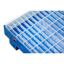 Produktabbildung Nr. 4: Steinbock® Auffangwanne für 6x 60-Liter-Fässer, inkl. Gitterrost, blau
