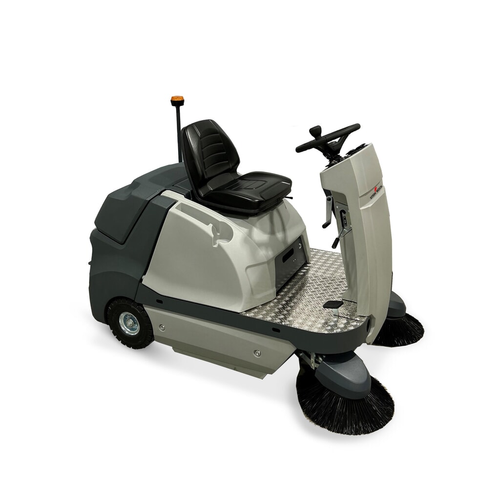 Steinbock® Aufsitz-Kehrmaschine A-1150 E PRO, Kehrbreite 1.200 mm, inkl. Batterie und Ladegerät Produktabbildung Nr. 2: Steinbock® Aufsitz-Kehrmaschine A-1150 E PRO, Kehrbreite 1.200 mm, inkl. Batterie und Ladegerät
