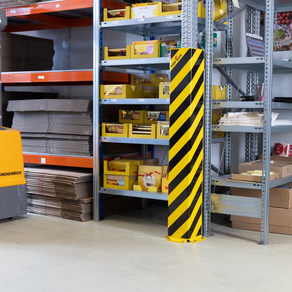 N° de l'image du produit 5 : Coin de protection en acier Steinbock® SAW-1, profilé en U, épaisseur 6 mm, 1 200 mm