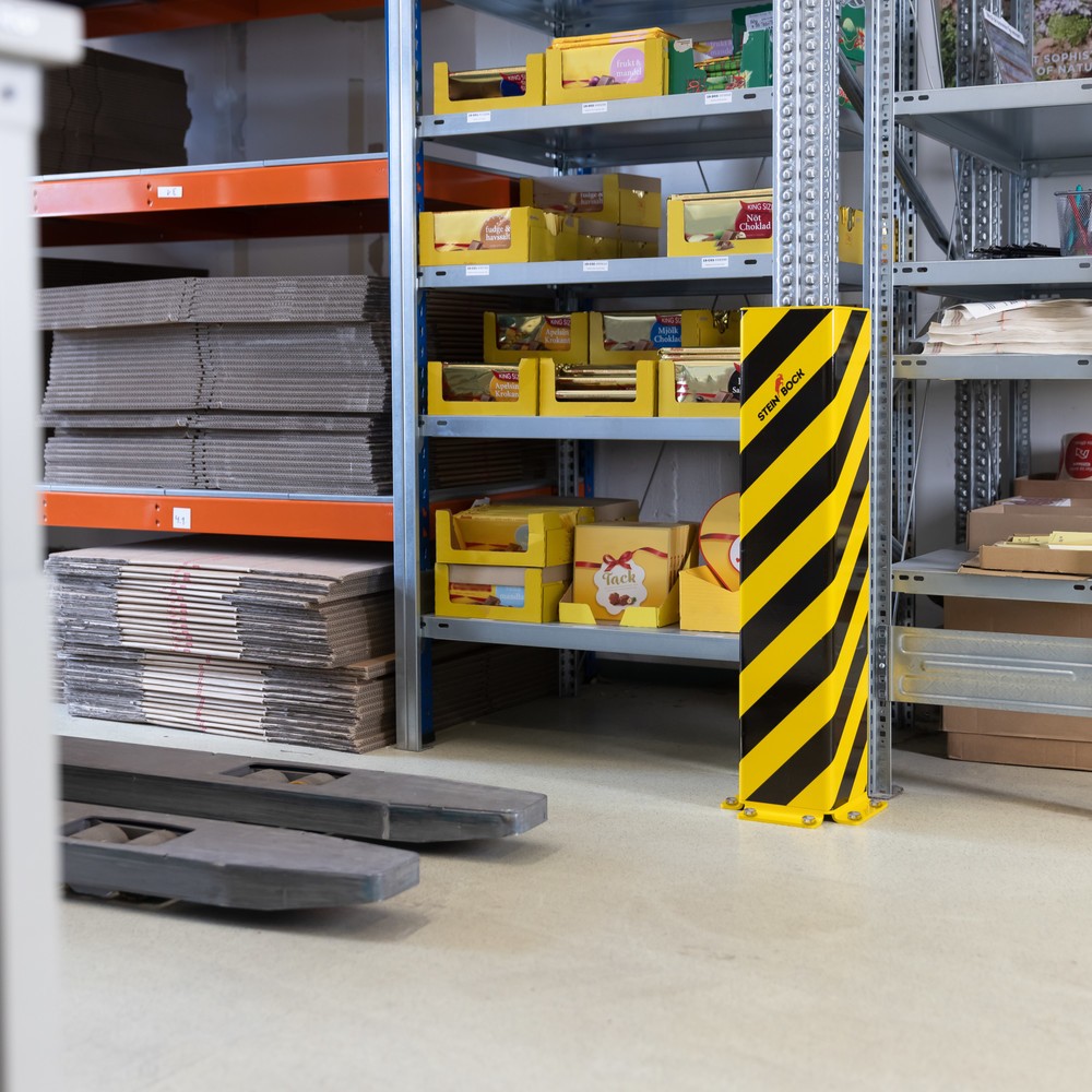 N° de l'image du produit 8 : Coin de protection en acier Steinbock® SAW-1, profilé en U, épaisseur 6 mm, hauteur 800 mm