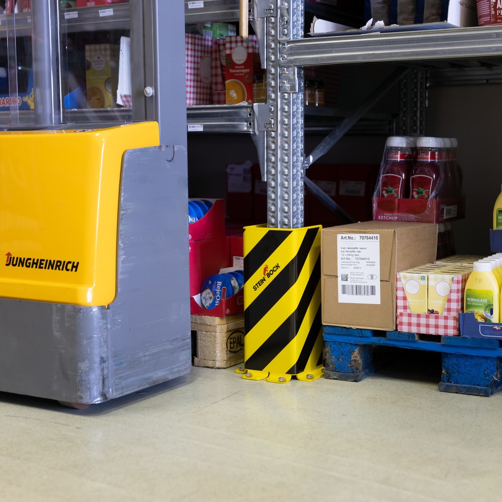 N° de l'image du produit 9 : Coin de protection en acier Steinbock® SAW-1, profilé en U, épaisseur 6 mm, hauteur 400 mm