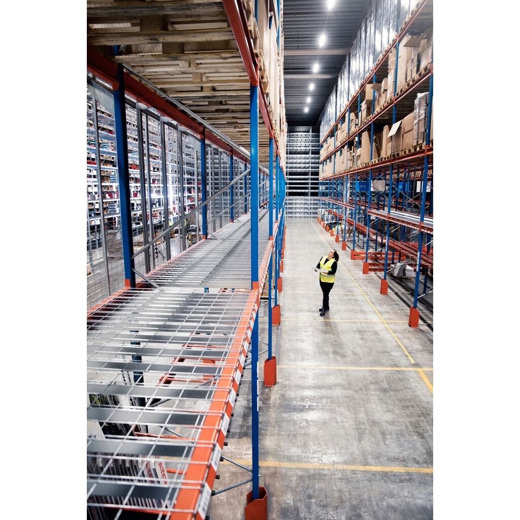 Steinbock® Drahtgitterboden für Palettenregale, engmaschig und feuerverzinkt, BxT 890 x 1100 mm, Tragkraft pro Stellplatz 500 kg Produktabbildung Nr. 6: Steinbock® Drahtgitterboden für Palettenregale, engmaschig und feuerverzinkt, BxT 890 x 1100 mm, Tragkraft pro Stellplatz 500 kg