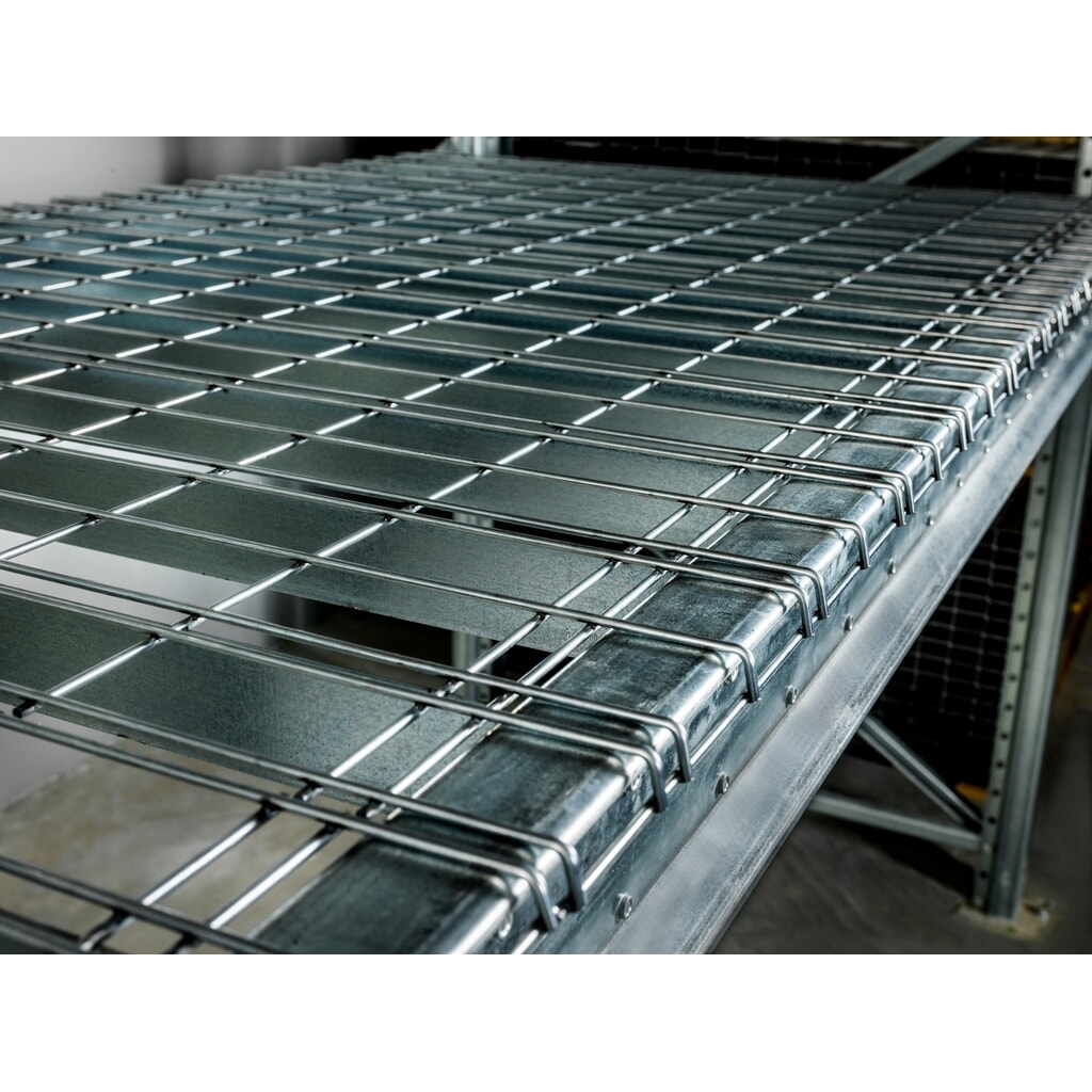 Steinbock® Drahtgitterboden für Palettenregale, engmaschig und feuerverzinkt, BxT 890 x 1100 mm, Tragkraft pro Stellplatz 500 kg Produktabbildung Nr. 11: Steinbock® Drahtgitterboden für Palettenregale, engmaschig und feuerverzinkt, BxT 890 x 1100 mm, Tragkraft pro Stellplatz 500 kg