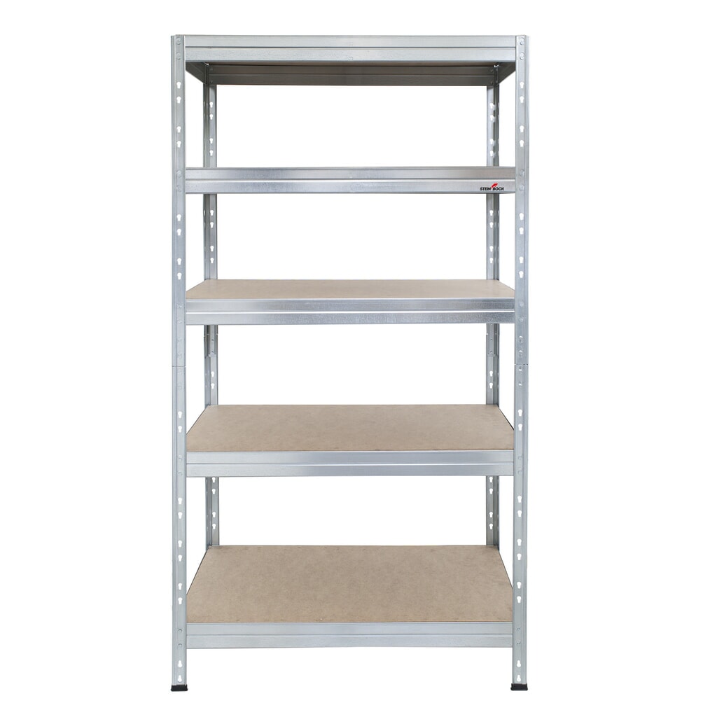 Produktabbildung Nr. 7: Steinbock® Schwerlastregal Rivet 1 Grundfeld, Fachlast 250 kg, HxBxT 1800 x 910 x 460 mm, verzinkt