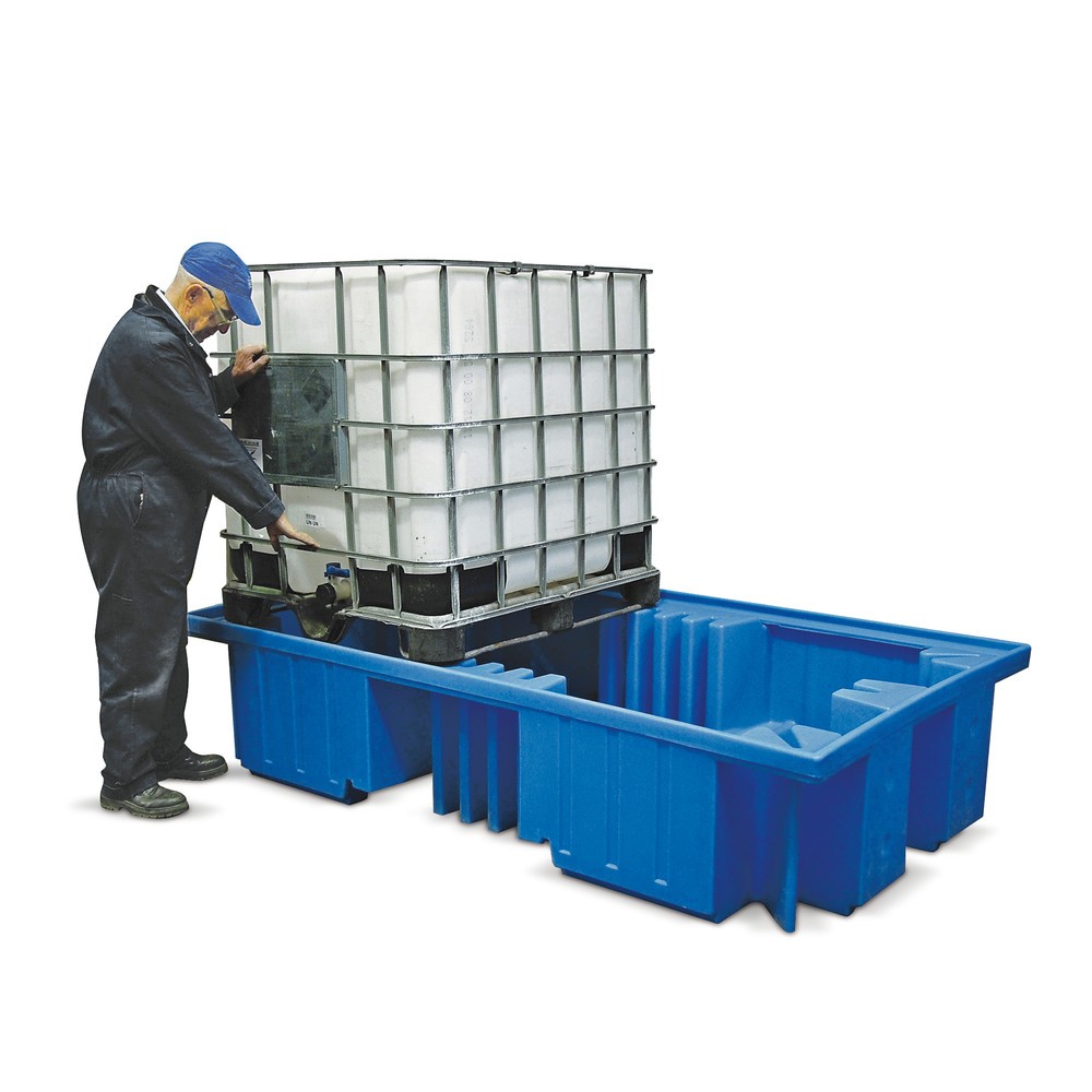 Produktabbildung Nr. 2: Steinbock® IBC-Station aus PE, inkl. Gitterrost, für 1x KTC/IBC