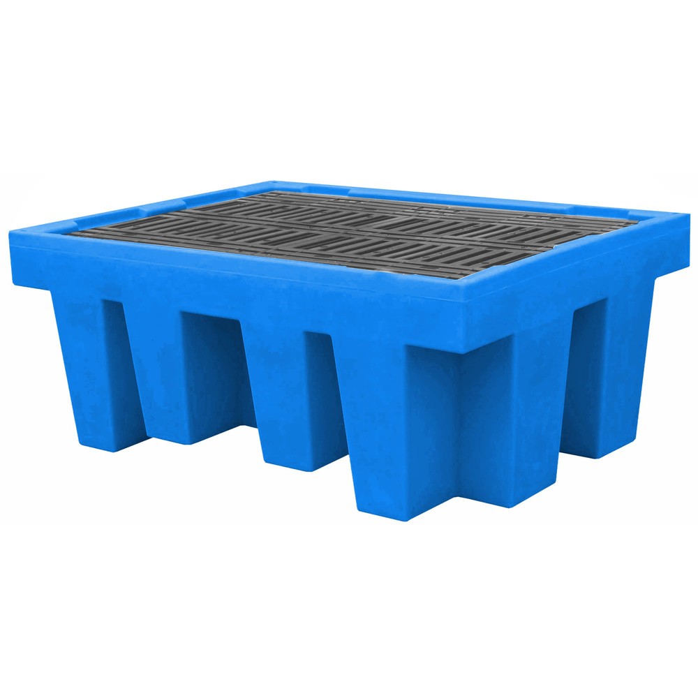 Produktabbildung: Steinbock® IBC-Station aus PE, inkl. Gitterrost, für 1x KTC/IBC