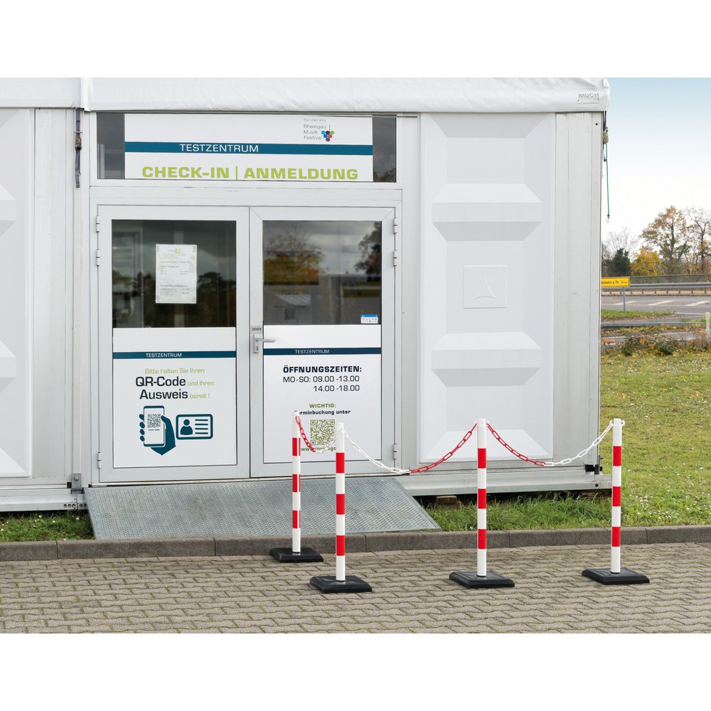 Produktabbildung Nr. 4: Steinbock® Kettenständer-Set, 4 Ständer, schwarz-gelb