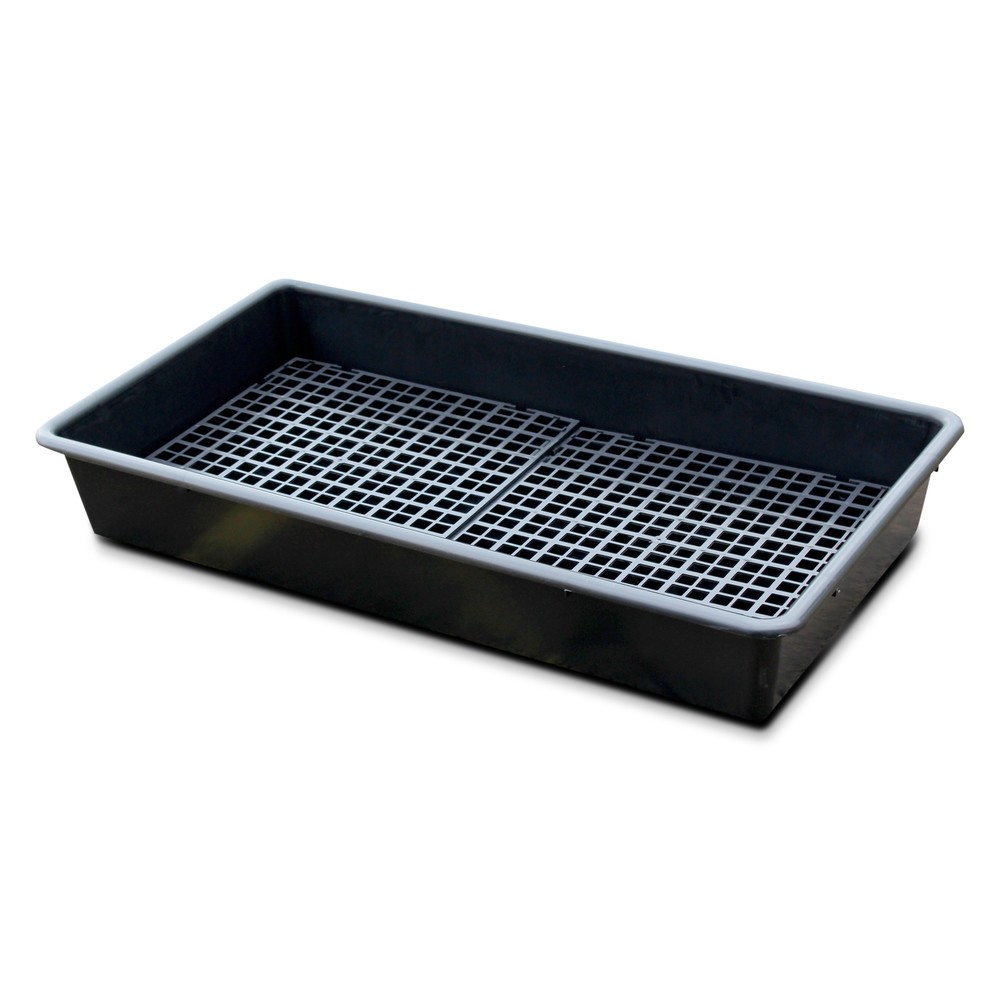 Produktabbildung Nr. 1: Steinbock® Kleingebindewanne aus PE, inkl. PE-Gitterrost, Auffangvolumen 64,5 l