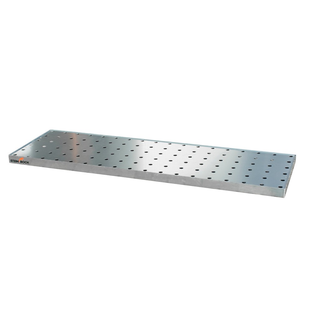 Produktabbildung Nr. 1: Steinbock® Kleingebinde-Auffangwanne aus Stahl, verzinkt, HxBxT 60 x 1.850 x 600 mm, Auffangvolumen 38 Liter, inkl. Lochblech-Rost