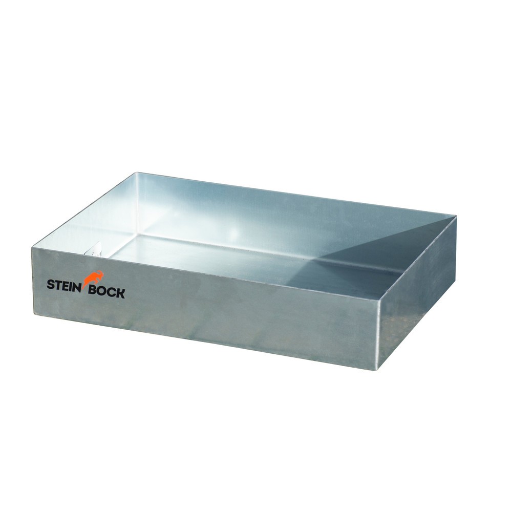 Product afbeelding: Steinbock® lekbak voor pallets en kleine verpakkingen van staal, verzinkt, hxbxd 120 x 600 x 400 mm, opvangvolume 22 liter