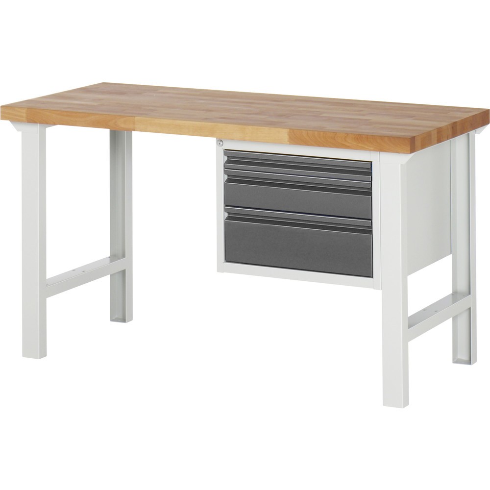 Obrázok výrobku: Steinbock® pracovný stôl, 3 zásuvky, V x Š x H 840 x 1500 x 700 mm, RAL 7035/7016