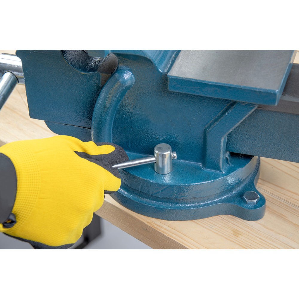 Produktabbildung Nr. 9: Steinbock® Schraubstock, dreh- und arretierbar, aus robustem Gusseisen, Backenbreite 100 mm