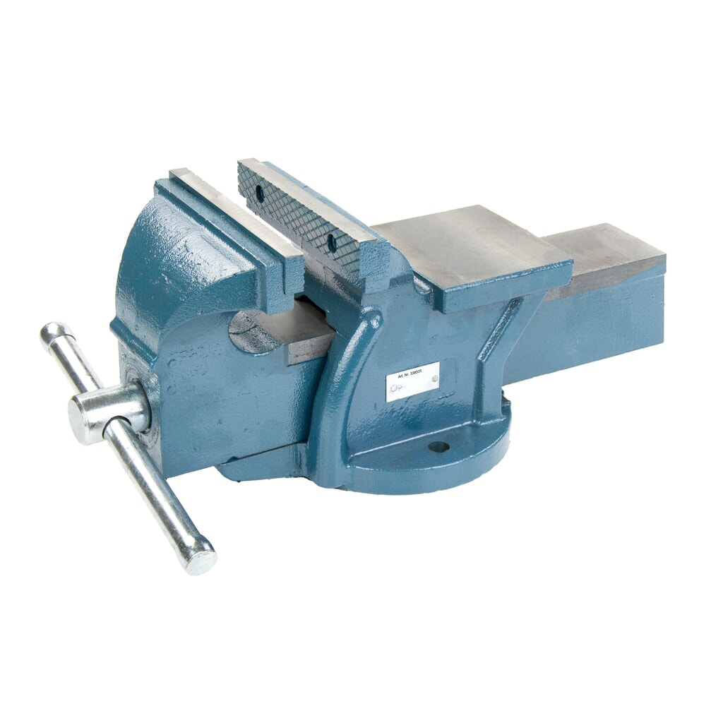 Steinbock® Schraubstock, feststehend, aus robustem Gusseisen, Backenbreite 125 mm Produktabbildung Nr. 4: Steinbock® Schraubstock, feststehend, aus robustem Gusseisen, Backenbreite 125 mm