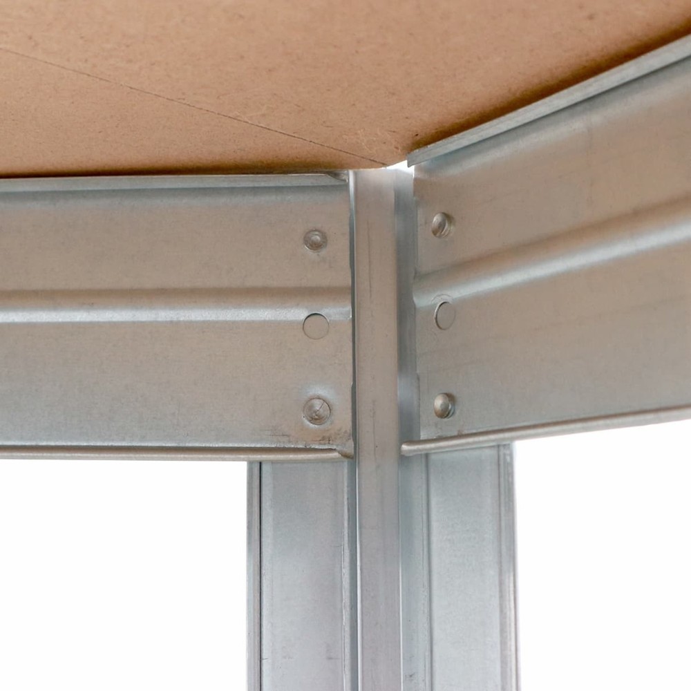 Produktabbildung Nr. 5: Steinbock® Fachboden-Eckregal Rivet verzinkt, Fachlast 250 kg, HxBxT 1.800 x 900 x 450 mm