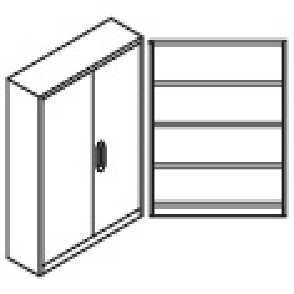 Termékkép száma 13: Steinbock® vegyszerszekrény, 4 padlógyűjtőtálca StawaR szerint, Ma x Szé x Mé 1950 x 1200 x 500 mm