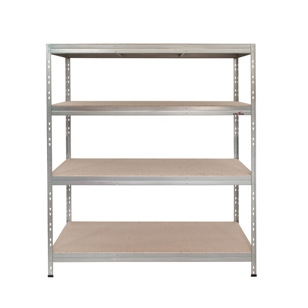 Steinbock® Weitspannregal, Fachlast 250 kg, HxBxT 1.800 x 1.600 x 600 mm Produktabbildung Nr. 4: Steinbock® Weitspannregal, Fachlast 250 kg, HxBxT 1.800 x 1.600 x 600 mm