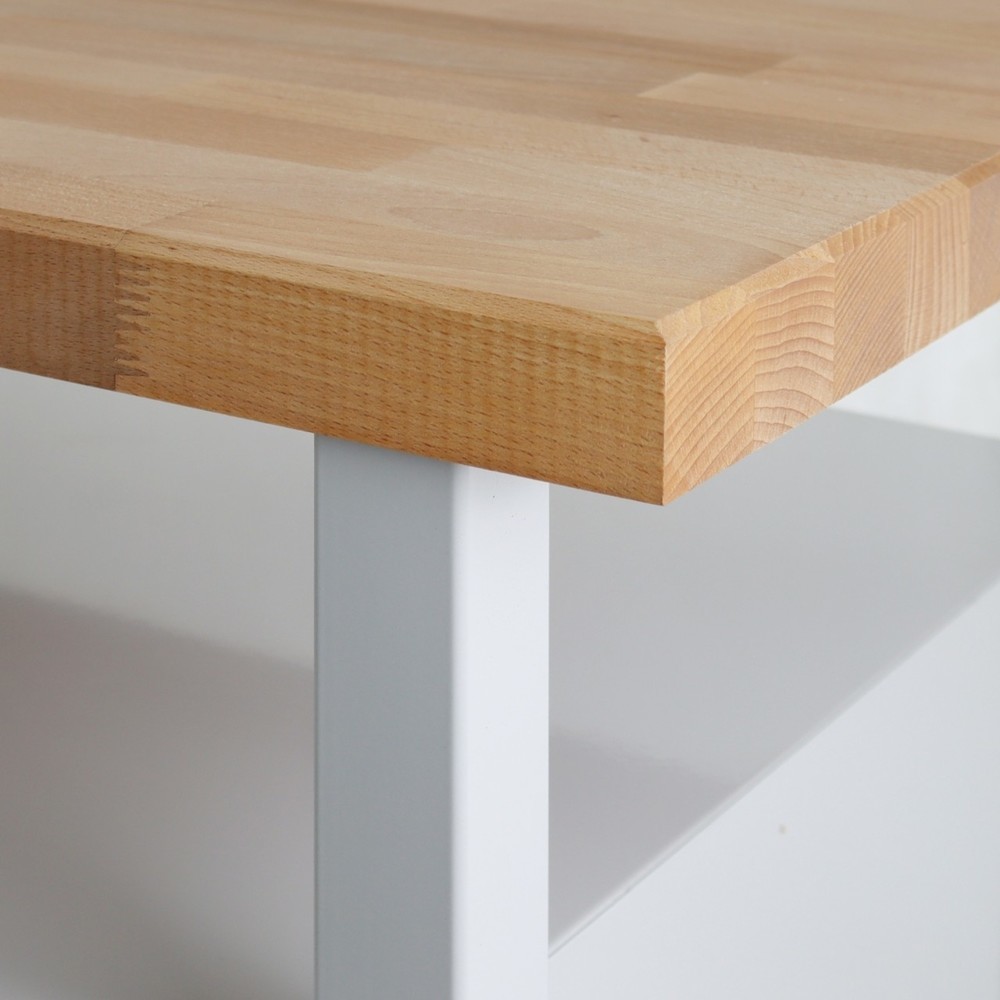 Produktabbildung Nr. 4: Steinbock® Werkbank Extra, 1 Ablage, 2 Türen, 3 Schubladen, TK 500 kg, HxBxT 840 x 1.700 x 600 mm, RAL 7035/7016