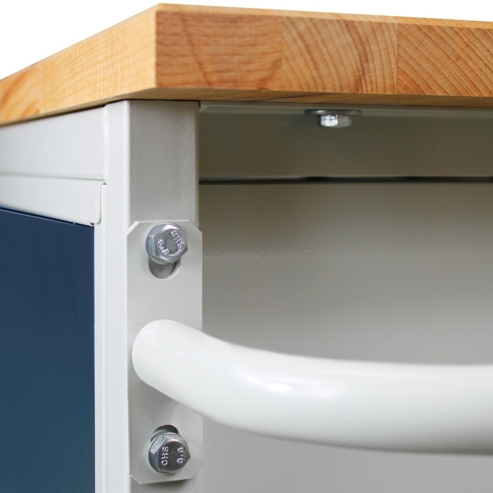 Produktabbildung Nr. 5: Steinbock® Werkbank Motion, verfahrbar, 2 Türen, TK 500 kg, HxBxT 827 x 1.300 x 600 mm, RAL 7035/7016