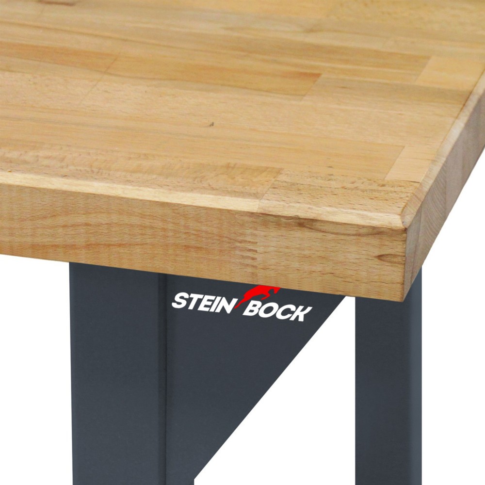 Produktabbildung Nr. 3: Steinbock® Werkbank Original, 1 Ablage, TK 500 kg, HxBxT 850 x 1.500 x 750 mm, RAL 7016