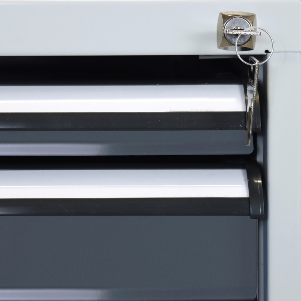 Produktabbildung Nr. 4: Steinbock® Werkbank Pro, 3 Schubladen, 1 Ablage, TK 500 kg, HxBxT 850 x 1.500 x 750 mm, RAL 7035/7016