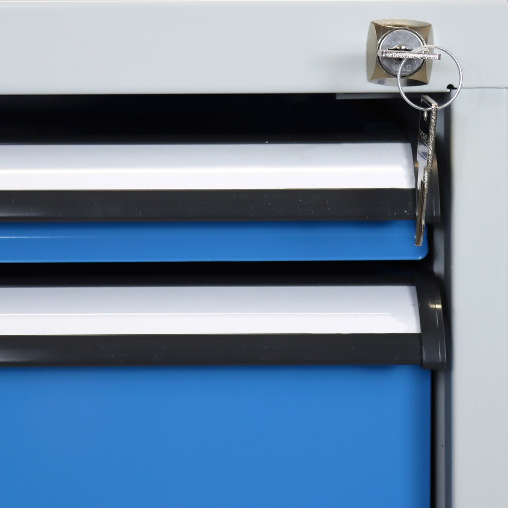 Produktabbildung Nr. 4: Steinbock® Werkbank Pro, 6 Schubladen, TK 500 kg, HxBxT 850 x 2.000 x 750 mm, RAL 7035/5012