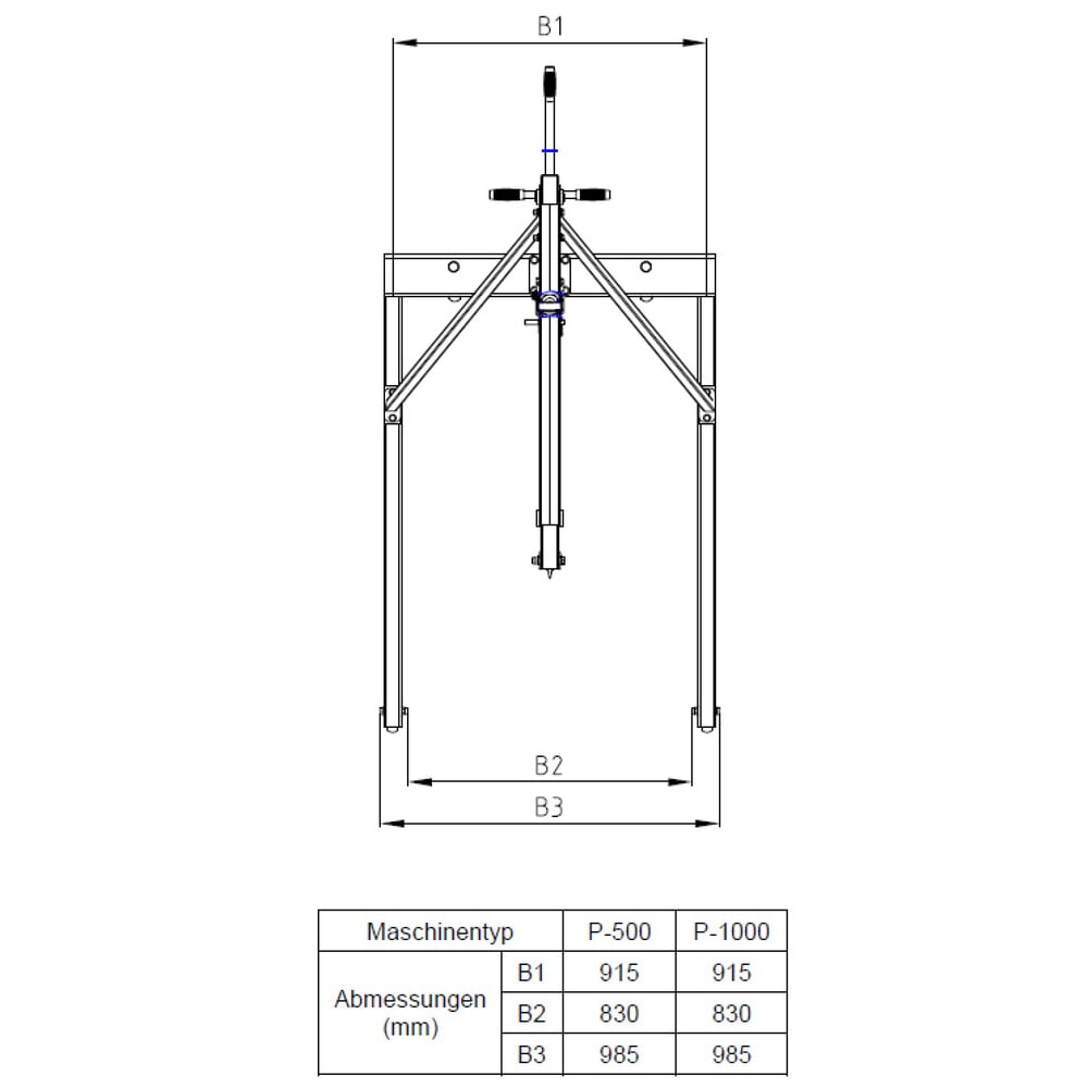 Produktabbildung Nr. 15: Steinbock® Werkstattkran, Zwei-Wege-Pumpe, TK 1.000 kg
