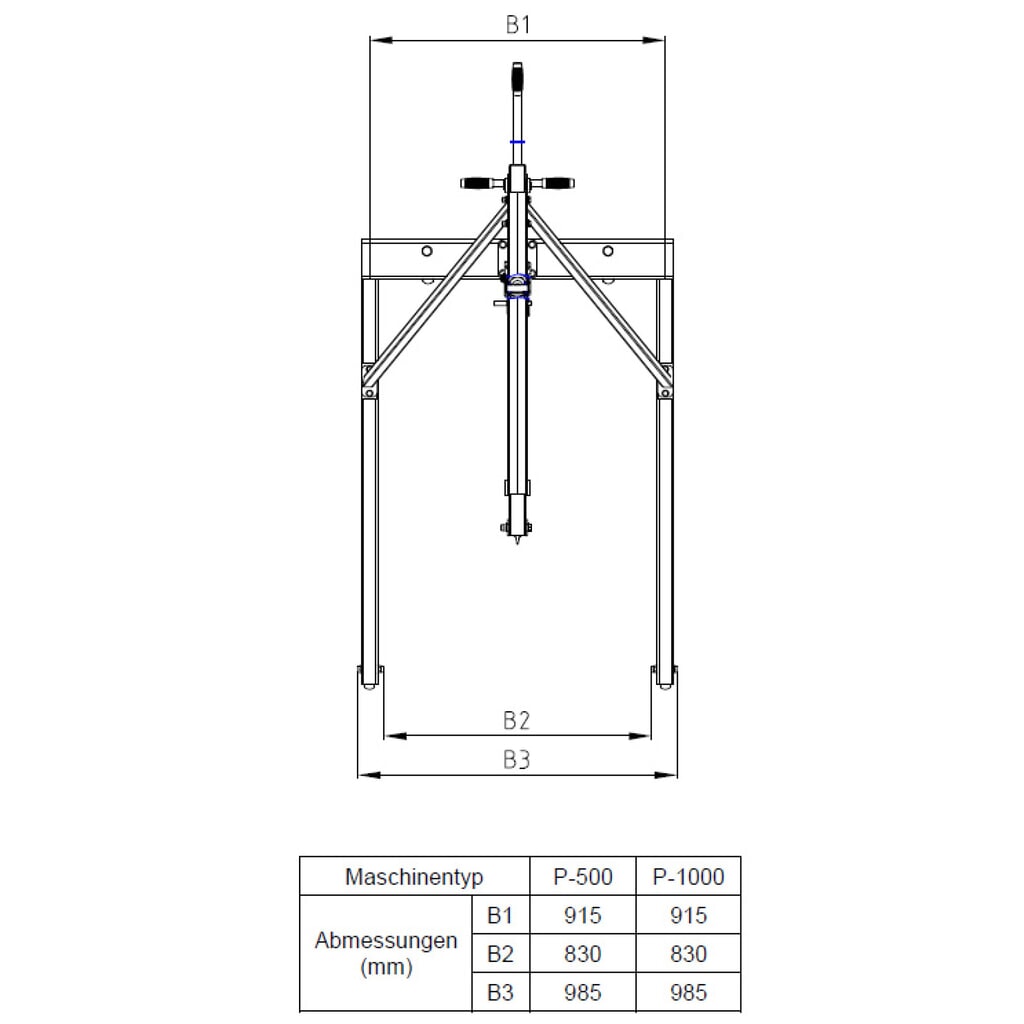 Steinbock® Werkstattkran, Zwei-Wege-Pumpe, TK 500 kg Produktabbildung Nr. 8: Steinbock® Werkstattkran, Zwei-Wege-Pumpe, TK 500 kg