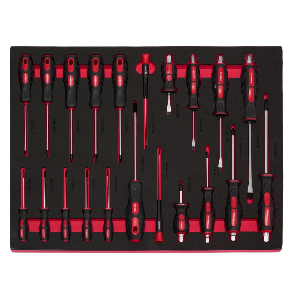 Produktabbildung Nr. 6: Steinbock® Werkstattwagen L, 7 Schubladen, abschließbar, inkl. 178-teiligem Werkzeugsortiment