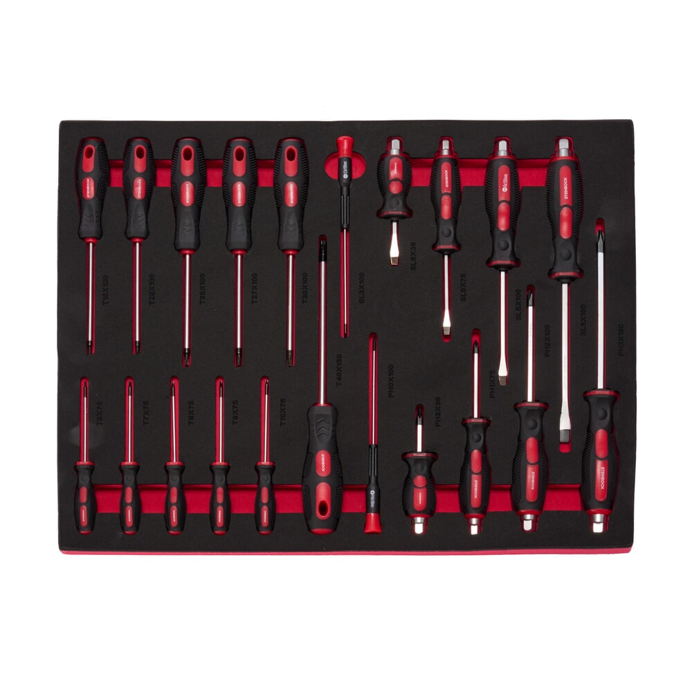 Produktabbildung Nr. 9: Steinbock® Werkstattwagen M, 7 Schubladen, abschließbar, inkl. 130-teiligem Werkzeugsortiment